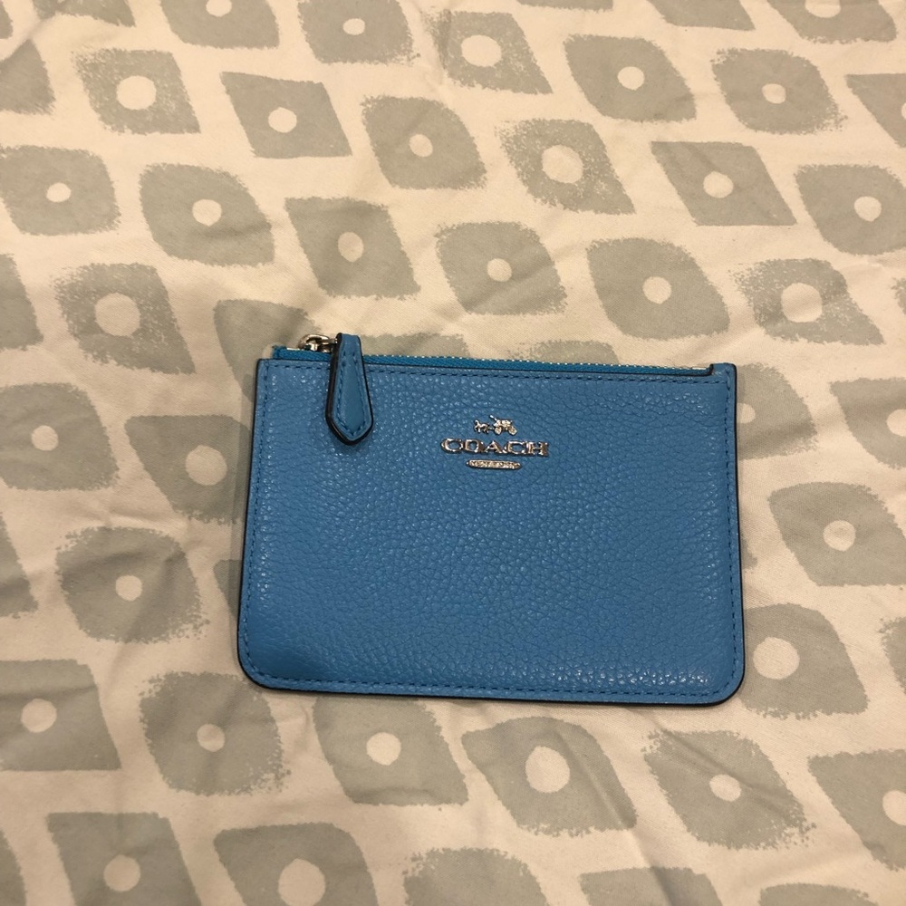Coach key pouch leather 65566
